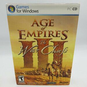 Age of Empires III War Chiefs Expansion Pack 2006 Booklet & Product Key Included